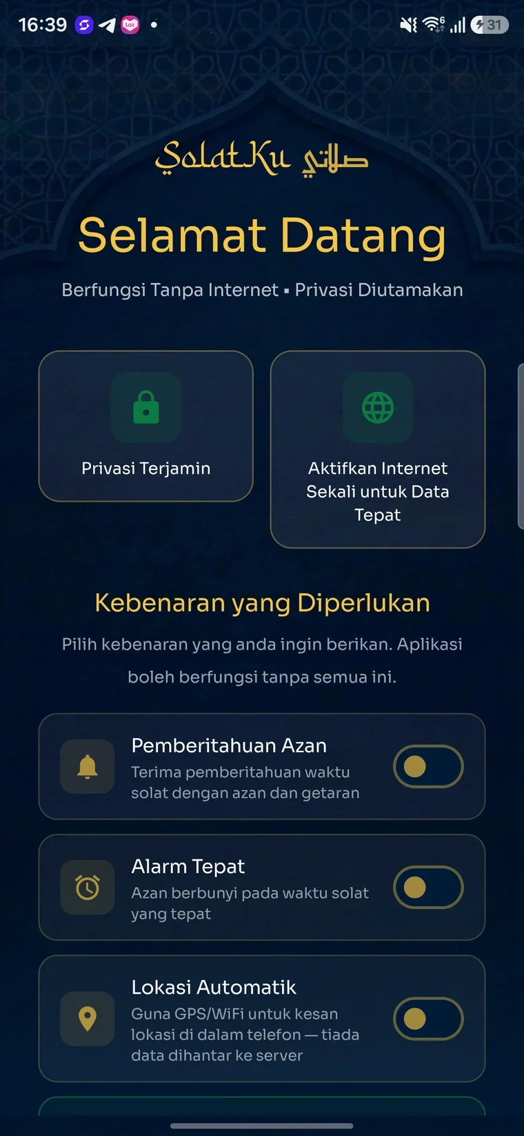 SolatKu Screen Preview
